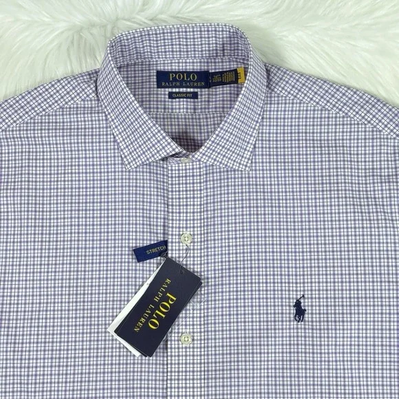 Polo Ralph Lauren Size XL / 17.5 / 34 - 35 Classic Fit Button Up Dress Shirt